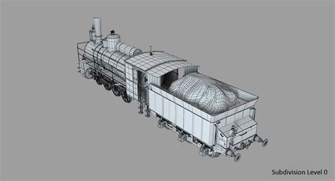 Steam Locomotive 3d Max