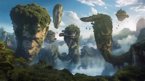 Pandora Avatar Hyperrealistic Floating Islands In Stunning Detail