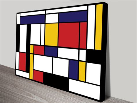 Mondrian Tableau I By Piet Mondrian Wall Art Mondrian Art Piet