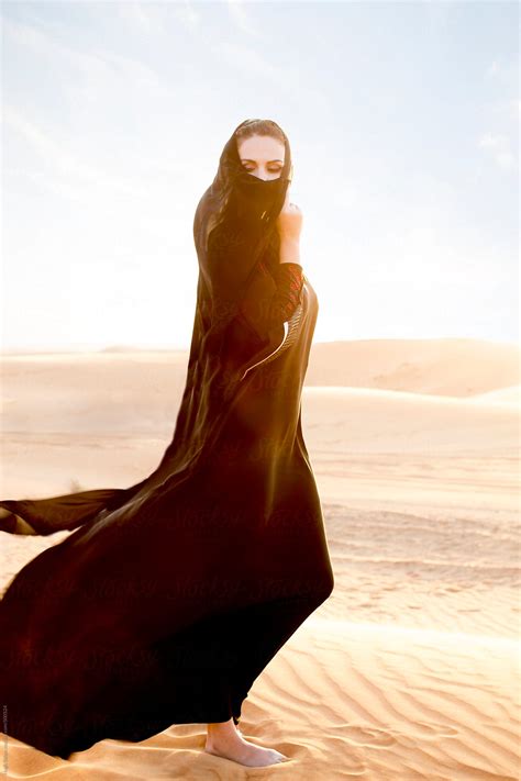 Arabian Woman Wearing Traditional Costume Dubai Desert Uae By Stocksy Contributor Hugh