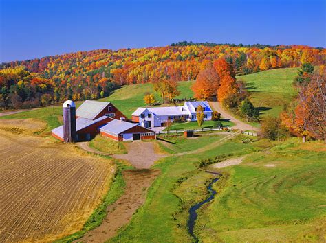 Beautiful Autumn View Of A Farmhouse In Photograph By Ron Thomas Fine