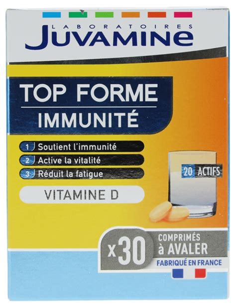 Juvamine Top Forme Immunit Vitamine D Comprim S Avaler Parapharmacielafayette Com