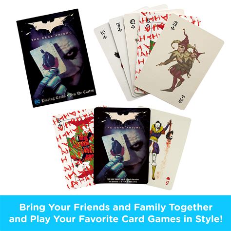 Aquarius Dc Comics Joker Playing Cards Dark Knight Joker Themed Deck