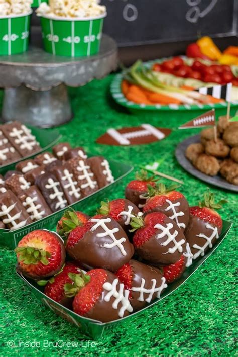 Easy Football Party Ideas Game Day Food Football Party Desserts