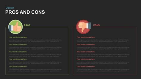 Pros And Cons Powerpoint Template Free Download Printable Templates