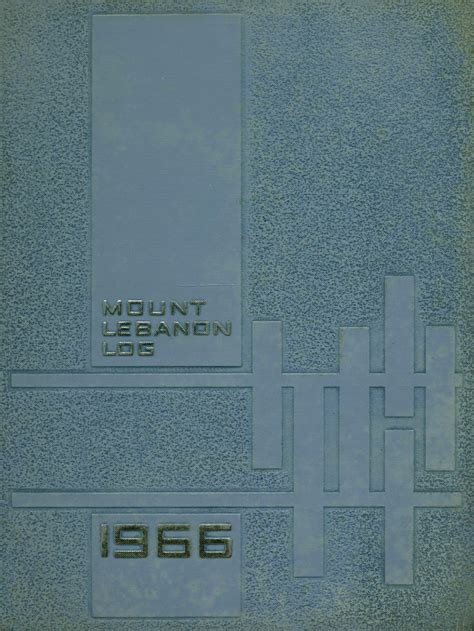 1966 Yearbook From Mt Lebanon High School From Pittsburgh