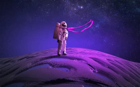 Wallpaper Digital Art Artwork Illustration Astronaut Stars