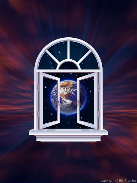 Earth Through Open Window