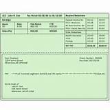 Images of Sample Payroll Check Stub Template