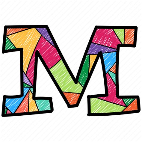 Alphabet Letter M Capital Letter Capital Letter M Colored Alphabet