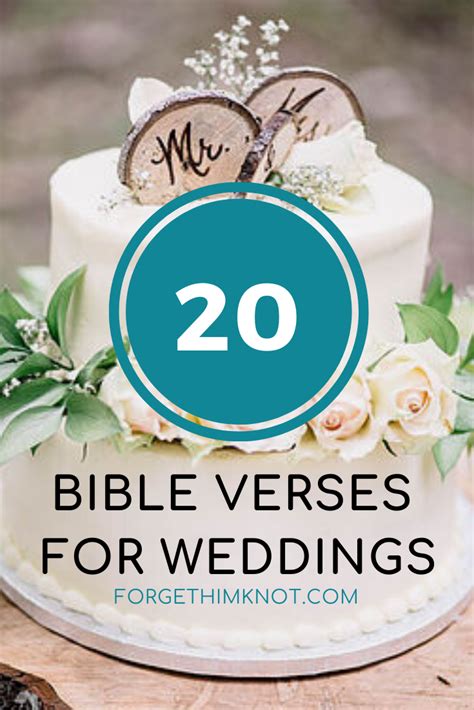 So they are no longer two, but one flesh: Bible Verses for Christian Weddings and Decor - Forget Him ...