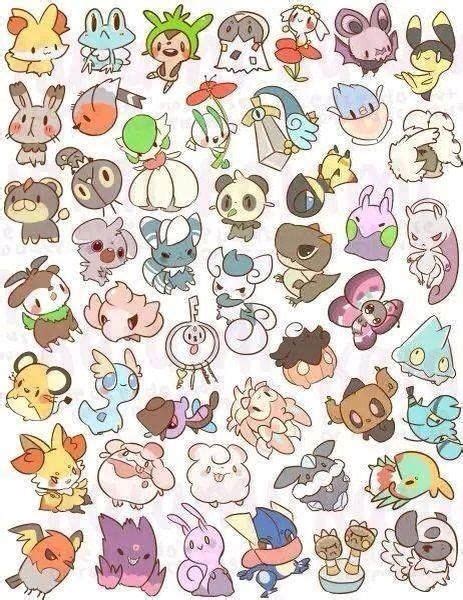 Chibi Pokemon Cute Pokemon Wallpaper Cute Drawings Cute Kawaii Drawings