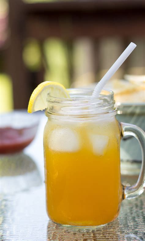 Sun Kissed Lemon Ginger Iced Tea College Recipe Cafe