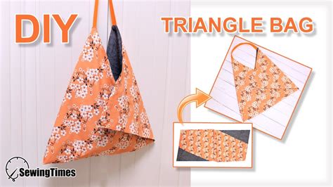 Diy Origami Bag 삼각 에코백 만들기 Triangle Bag Tutorial With Lining