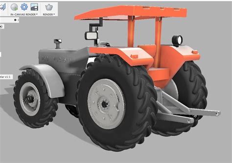Tractor 3d Model 3d Printable Cgtrader