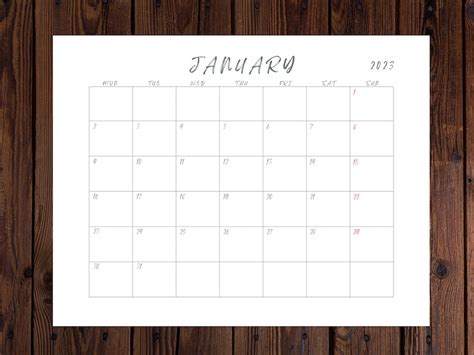Editable 2023 Monthly Calendar Back To School Teacher Calendar Fill