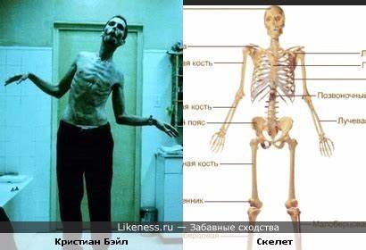 Кристиан бейл для фильма машинист похудел фото