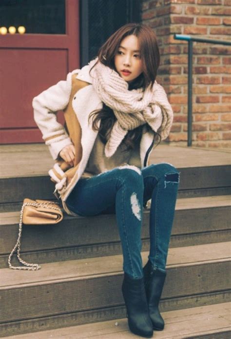 Awesome 49 Lovely Korean Winter Fashion 20171121
