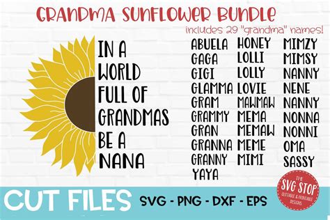 Free Free Sunflower Nana Svg 642 SVG PNG EPS DXF File