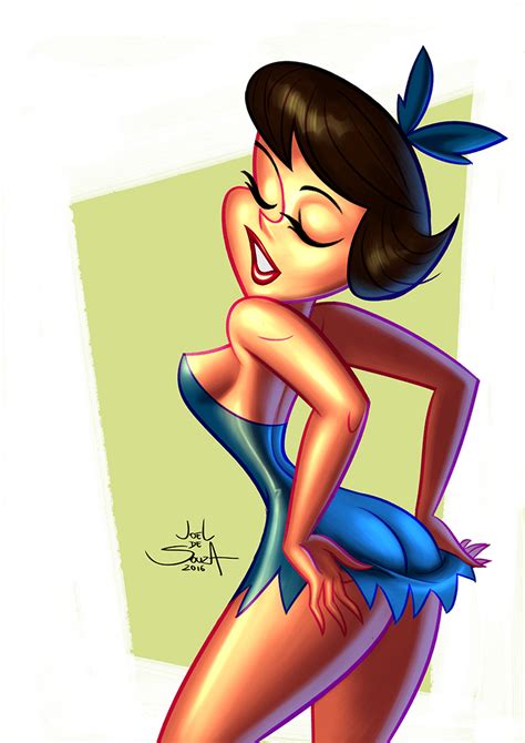 Rule 34 Betty Rubble Closed Eyes Clothing Female Female Only Human