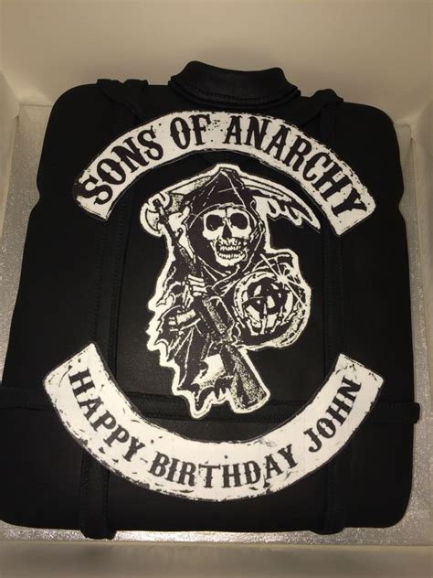 Sons Of Anarchy Leather Jacket Themed Cake Sons Of Anarchy Themed