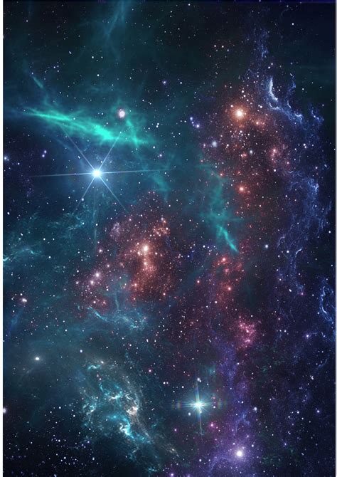 1 X A4 Printed Galaxy Cosmos Night Sky Space Wallpaper Decor Etsy
