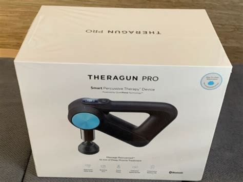 Theragun G4 Pro Handheld Percussive Massage Gun With Travel Case Black Ebay