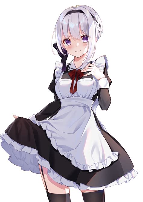 White Haired Maid Original Animemaids