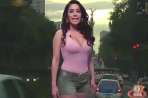 This Footage Of A Mexican Weather Girl Has Caused A Storm Online But Can You See Why Mirror