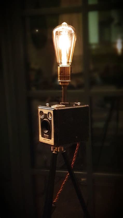 Vintage Kodak Camera Upcycled Tripod Lamp 15 This Handma Flickr