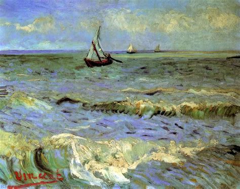 Seascape At Saintes Maries Vincent Van Gogh The