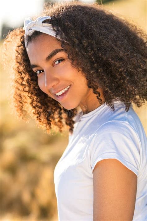 Beautiful Mixed Race African American Girl Teenager Stock Image Image