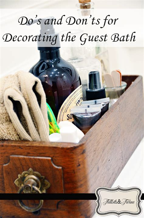 It should provide all of the comforts of home. Decorating the Guest Bath