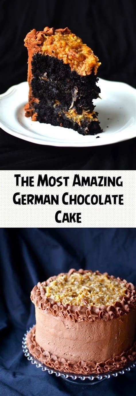 The moist chocolate cake paired with coconut pecan filling + chocolate frosting is so homemade german chocolate cake. The Most Amazing German Chocolate Cake | German chocolate ...