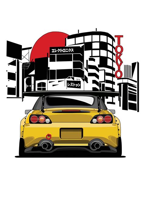 Honda S2000 Illustrator Jdm Tokyo Honda S2000 Jdm Honda