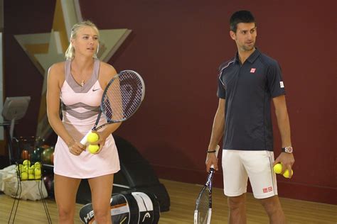 Novak Djokovic Maria Sharapova Maria Sharapova Editorial Stock Photo Stock Image Shutterstock