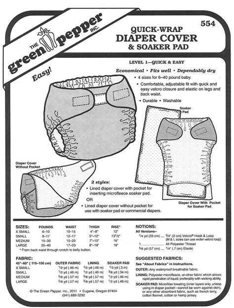 Sewing Pattern Baby Pattern Toddler Pattern Diaper Cover