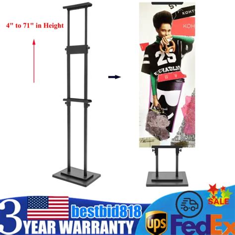 Double Sided Poster Sign Board Stand Floor Standing Display Holder