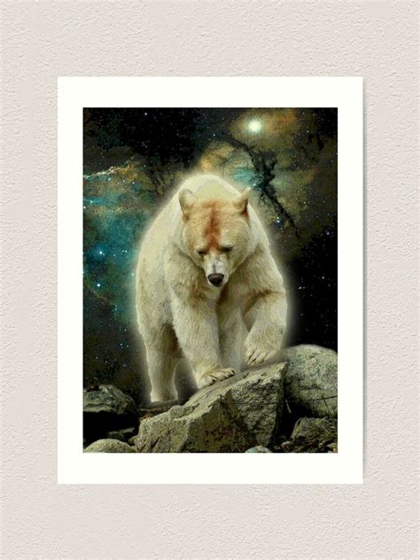 Spirit Bear Art Print For Sale By Papasquatch Redbubble