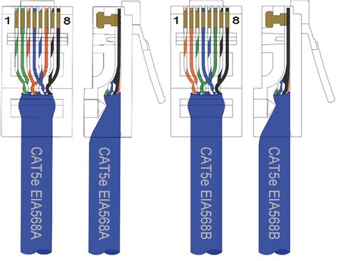Cat5e Cable Wiring Schemes Red Lion Support