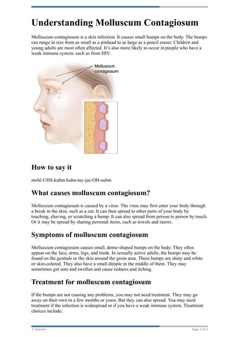 Text Understanding Molluscum Contagiosum Healthclips Online