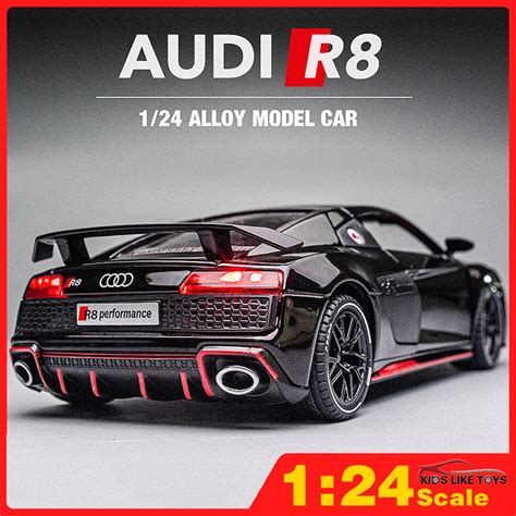 Klt 124 Audi R8 Toy Car Model Metal Alloy Diecast Car Toys For Kids