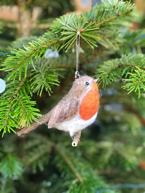 Needle Felted Robin Made To Order Etsy