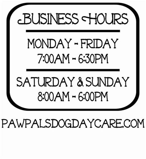 Business Hours Sign Template Awesome Business Hours Vinyl