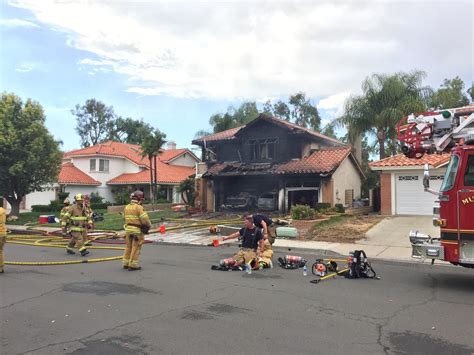 Murrieta House Fire Sparked By Vehicle Fire Officials Say Photos