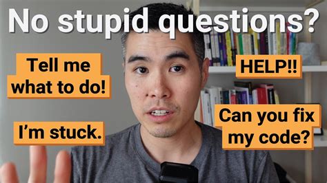 No Stupid Questions Thoughts From A Programming Teacher YouTube