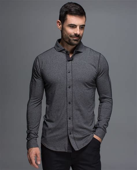 Rival Button Up Men S Tops Lululemon Athletica Mens Work Outfits Casual Wear For Men Men