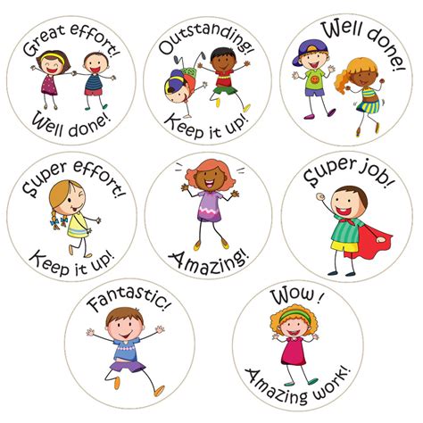 School Stickers Classroom Friends Kool Kids Reward Stickers Free