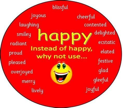 See definition in dictionary | explore collocations in dictionary. Happy different ways to say happy