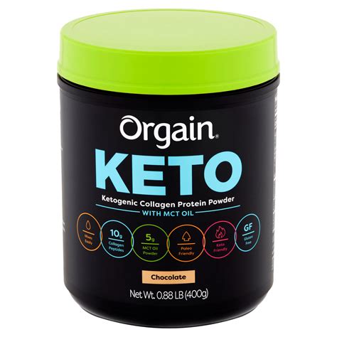 Orgain Chocolate Ketogenic Collagen Protein Powder With Mct Oil 088
